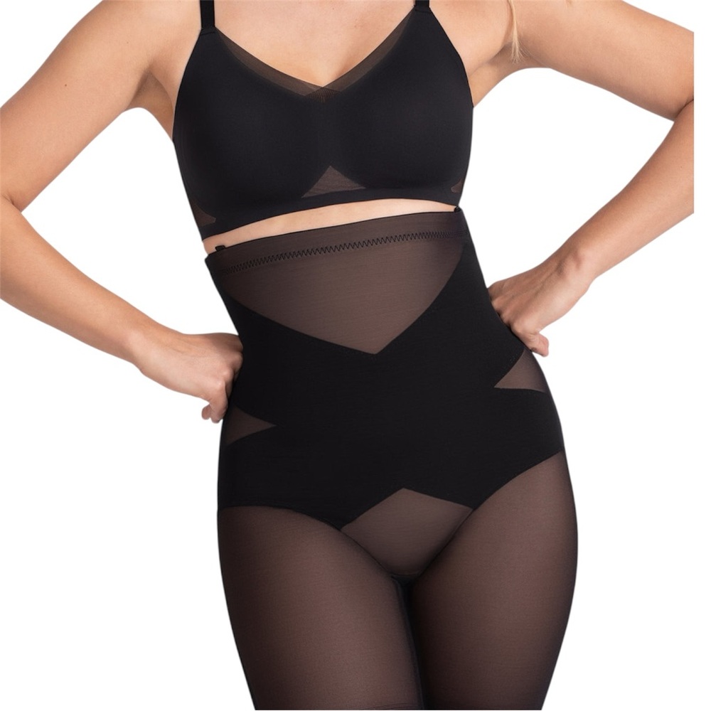 New Honeylove SuperPower Compression Short Black Shapewear Comfortable Large